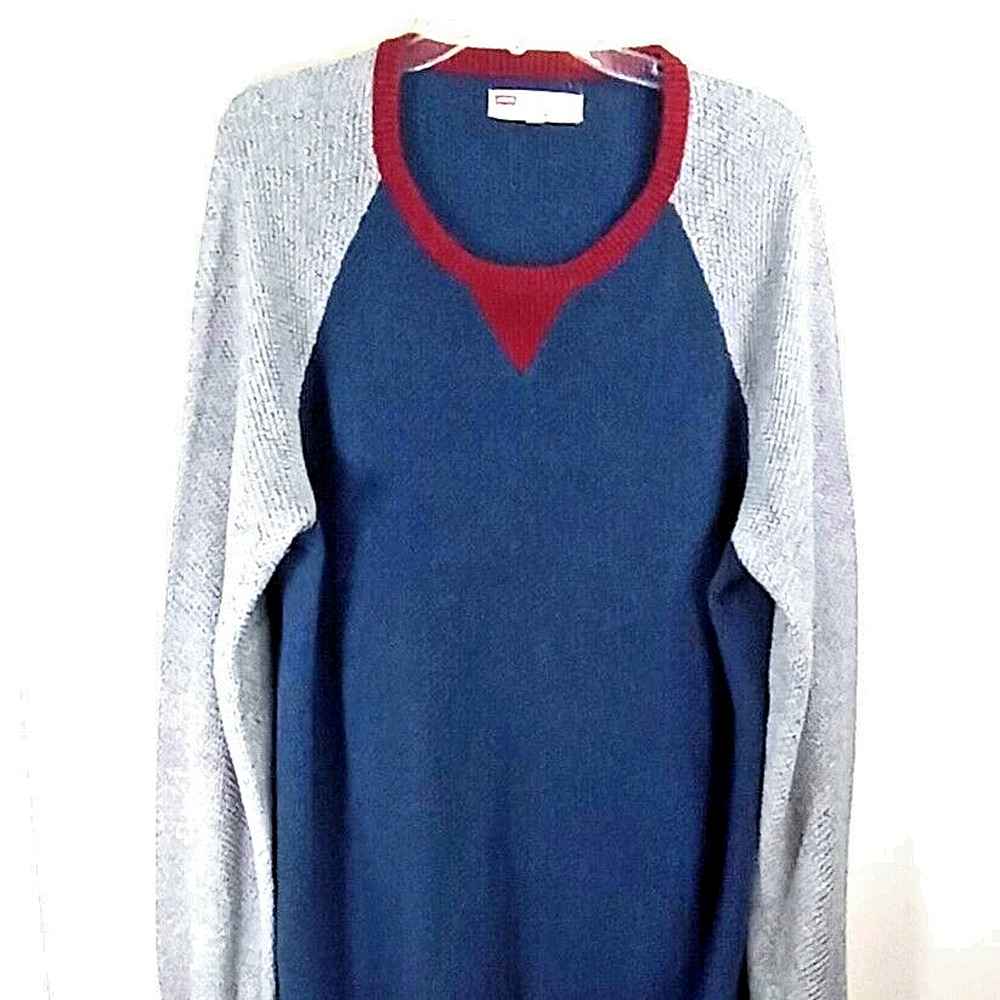 Levi Strauss Sweater Long Sleeve Multicolored Colorblock Size XXLarge